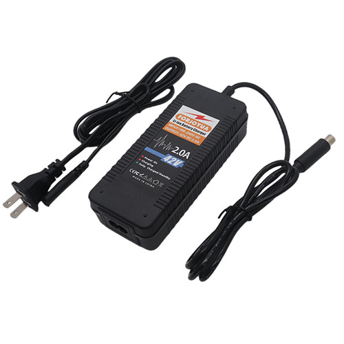 FORJOYUA 42V 2A AC/DC Lithium Battery Charger for 10S 36V Li-iom Battery Pack with RCA8.0 * 1.6mm Plug Fast Charging