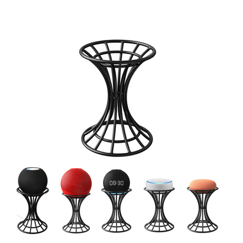 Hangcheng Smart Speaker Table Stand for Echo Dot 5nd/4rd/3th/2th Gen,Echo 4th/ 3rd/2th Gen, Echo Glow, Apple Homepod Mini and Google Home Mini/Nest Mini,Desktop Holder Protect Smart Speaker