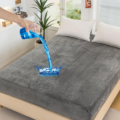 Yinlnpaul Waterproof Twin Mattress Pad Protector, Cooling Mattress Topper Elastic Mattress Protector Cover, Deep Pocket 8-21 inch (Twin, Gray) Yinlnpaul Waterproof Twin Mattress Pad Protector, Cooling Mattress Topper Elastic Mattress Protector Cover, Deep Pocket 8-21 inch (Twin, Gray)