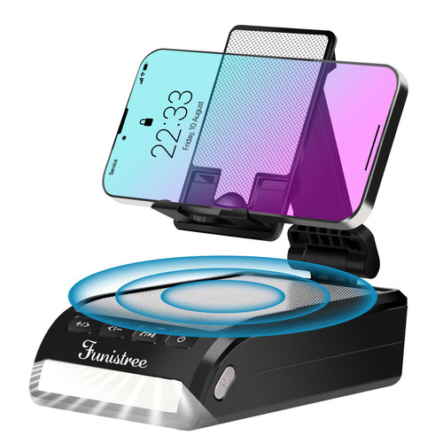 Funistree Gifts for Men Women Dad, Cell Phone Stand with Wireless Bluetooth Speaker, Gifts for Dad from Son Daughter, Cool Anniversary Birthday Gifts for Him Husband Boyfriend Tech Gadgets Funistree Gifts for Men Women Dad, Cell Phone Stand with Wireless Bluetooth Speaker, Gifts for Dad from Son Daughter, Cool Anniversary Birthday Gifts for Him Husband Boyfriend Tech Gadgets