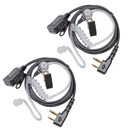 Walkie Talkie Earpiece for Midland Walkie Talkies GXT1000VP4 LXT500VP3 GXT1050VP4 GXT1000XB, Two Way Radio Surveillance Earpiece Headset Ear Piece with Mic and Clear Acoustic Coil Tube, Pack of 2 Walkie Talkie Earpiece for Midland Walkie Talkies GXT1000VP4 LXT500VP3 GXT1050VP4 GXT1000XB, Two Way Radio Surveillance Earpiece Headset Ear Piece with Mic and Clear Acoustic Coil Tube, Pack of 2
