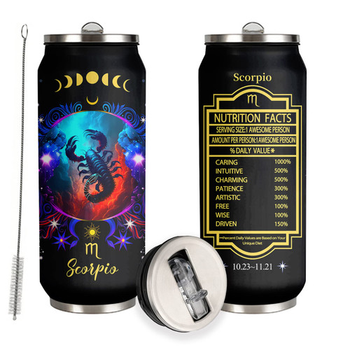 YOPIGOT Scorpio Constellation Tumbler Zodiac Stainless Steel Tumbler Men Women Astrology Fans Birthday Gifts Zodiac Tumbler With Straw Lid Coffee Mugs Car Cup - 17 Oz YOPIGOT Scorpio Constellation Tumbler Zodiac Stainless Steel Tumbler Men Women Astrology Fans Birthday Gifts Zodiac Tumbler With Straw Lid Coffee Mugs Car Cup - 17 Oz
