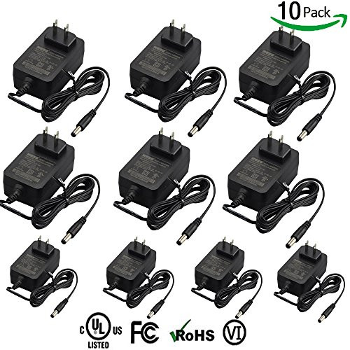 [UL Listed] LEDNeighbor 12V 2A 24W Power Supply for LED Strip, VI FCC 12V 2A Camera Adapter 10Pack