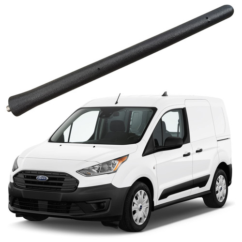 6 3/4 Inch Rubber Antenna for Ford Transit Connect (2010-2019) Radio Premium Reception - Car Wash Proof, Internal Copper Coil Antenna Mast Replacement