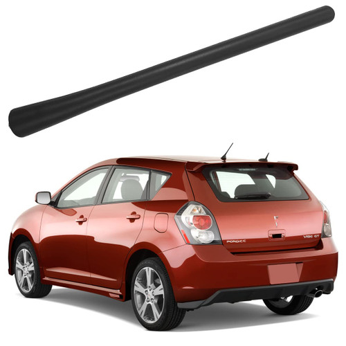 Rubber Antenna for Pontiac Vibe (2003-2010) Radio Premium Reception - 7 Inch Car Wash Proof, Internal Copper Coil Antenna Mast Replacement