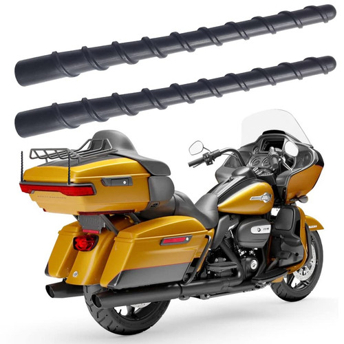 2 Pcs Antenna for Harley Davidson (1998-2023), Harley Davidson Antenna, 7 Inch Flexible Spiral Rubber Antenna Replacement