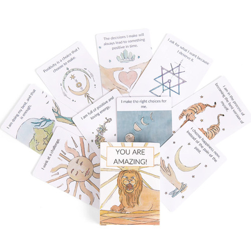 NGHTMRKT Affirmation Cards for Women & Men - Deck of 52 Positive Affirmation Cards, Inspirational Quotes & Daily Affirmations for Women & Men - Gratitude Cards, Mindfulness Cards, & Motivational Cards NGHTMRKT Affirmation Cards for Women & Men - Deck of 52 Positive Affirmation Cards, Inspirational Quotes & Daily Affirmations for Women & Men - Gratitude Cards, Mindfulness Cards, & Motivational Cards