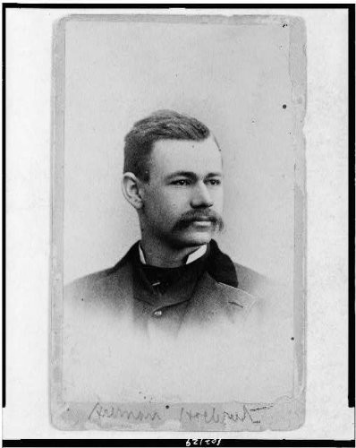 HistoricalFindings Photo: Herman Hollerith,Small Table,Statistician,Mechanical tabulator,Punch Cards,c1900