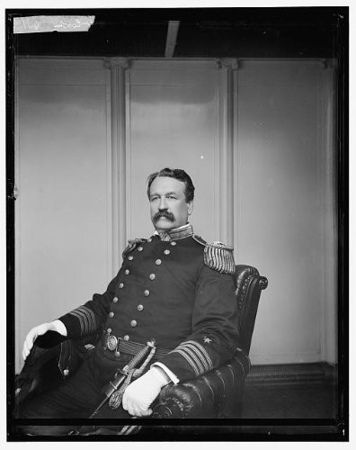 HistoricalFindings Photo: USS Brooklyn,Captain Francis Cook,Military Officers,Detroit Publishing Co,1896