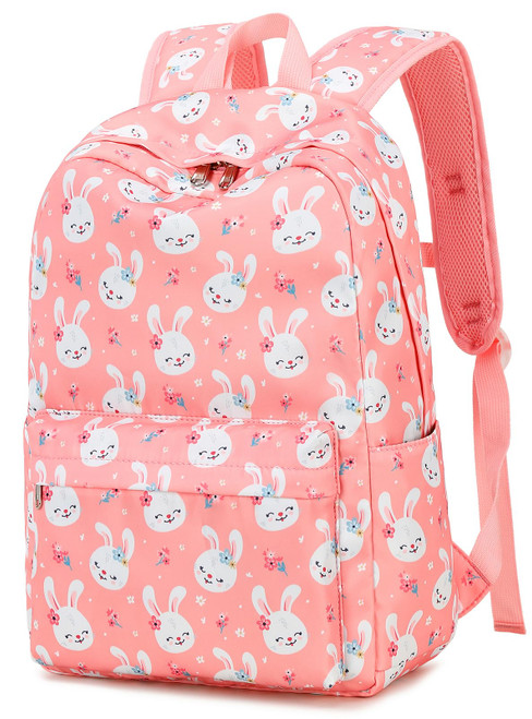 BTOOP Kids Backpack for Preschool Girls Bunny Kindergarten Bookbag 15 inch Toddler Travel School Bag Fits Age 3-8