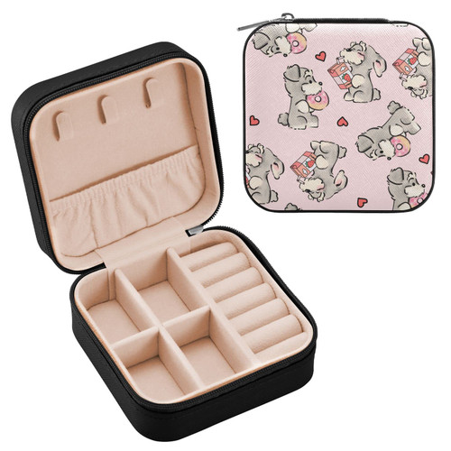 Emelivor Puppies Travel Jewelry Case PU Leather Portable Jewelry Box Jewelry Travel Organizer Small Jewelry Box for Earring Bracelet Necklace Gifts Ring Display Box Holder for Women Girls Emelivor Puppies Travel Jewelry Case PU Leather Portable Jewelry Box Jewelry Travel Organizer Small Jewelry Box for Earring Bracelet Necklace Gifts Ring Display Box Holder for Women Girls