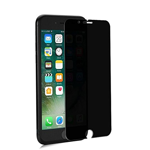 Kinhon Privacy Screen Protector for iPhone 8 Plus/7 Plus, 9H Anti-Spy Tempered Glass Screen Premium Anti-Scratch/Fingerprint, Easy Install
