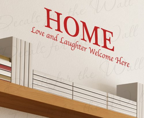 Home Love and Laughter Entryway Entry - Family Living Room - Decorative Adhesive Vinyl Wall Decal Lettering, Decoration Quote Design Decor, Saying Sticker Art Letters Home Love and Laughter Entryway Entry - Family Living Room - Decorative Adhesive Vinyl Wall Decal Lettering, Decoration Quote Design Decor, Saying Sticker Art Letters