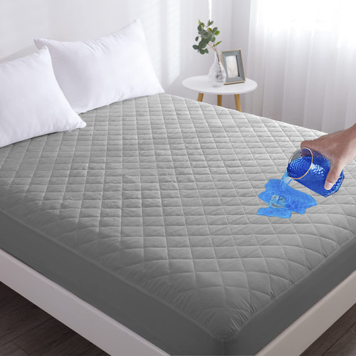 Bioeartha Waterproof Mattress Pad - Twin Size Quilted Fitted Mattress Pad 100% Waterproof Breathable Soft Mattress Protector Stretches up to 8-18 inches Cooling Mattress Topper for Twin Size Bed Bioeartha Waterproof Mattress Pad - Twin Size Quilted Fitted Mattress Pad 100% Waterproof Breathable Soft Mattress Protector Stretches up to 8-18 inches Cooling Mattress Topper for Twin Size Bed