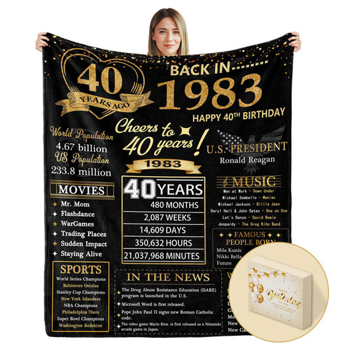 AIPIXIE 40th Birthday Gifts for Women or Men,40th Birthday Gifts with Box,Women or Men Birthday Gift Ideas,40 Years Old Birthday Gifts for Friend,Wife,Husband,him or her,Moms dads Birthday Gift Ideas AIPIXIE 40th Birthday Gifts for Women or Men,40th Birthday Gifts with Box,Women or Men Birthday Gift Ideas,40 Years Old Birthday Gifts for Friend,Wife,Husband,him or her,Moms dads Birthday Gift Ideas