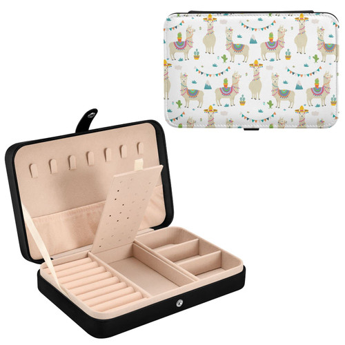 Emelivor Cute Llama Travel Jewelry Case PU Leather Portable Jewelry Box Jewelry Travel Organizer Small Jewelry Box for Ring Earring Necklace Bracelet Gifts Display Box Holder for Women Girls Emelivor Cute Llama Travel Jewelry Case PU Leather Portable Jewelry Box Jewelry Travel Organizer Small Jewelry Box for Ring Earring Necklace Bracelet Gifts Display Box Holder for Women Girls