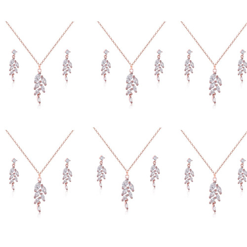 DHQH Bridesmaid Proposal Gift 6 Sets Bridesmaid Jewelry Set for Wedding Cubic Zirconia Teardrop Pendant Necklace Bracelet Earrings Set Gift for Women?white gold? DHQH Bridesmaid Proposal Gift 6 Sets Bridesmaid Jewelry Set for Wedding Cubic Zirconia Teardrop Pendant Necklace Bracelet Earrings Set Gift for Women?white gold?