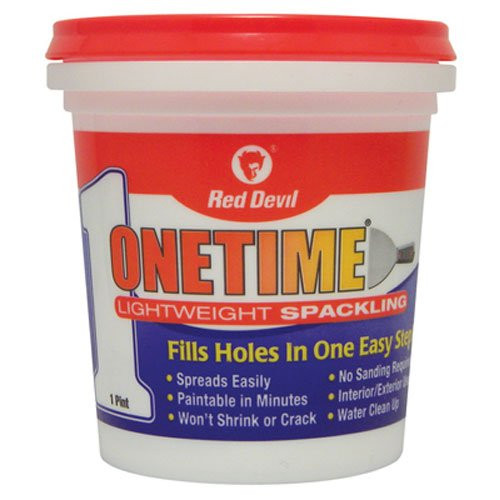 Red Devil Available 0548 Onetime Spackling Pint, 1, White