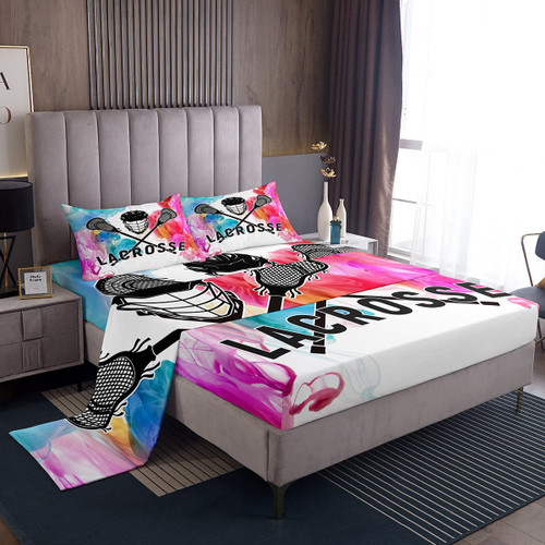 Feelyou Lacrosse Sheets Set Kids Ball Game Sports Theme Bed Sheet Set Boys Girls Lacrosse Lover Decor Bedding Set Microfiber Bed Set with Deep Pocket Fitted Sheet Bedroom Twin Size Feelyou Lacrosse Sheets Set Kids Ball Game Sports Theme Bed Sheet Set Boys Girls Lacrosse Lover Decor Bedding Set Microfiber Bed Set with Deep Pocket Fitted Sheet Bedroom Twin Size