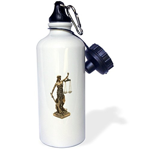 3dRose wb_217227_1"Attorney at Law  Scales of Justice" Sports Water Bottle, 21 oz, Multicolor