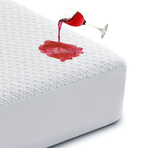 Cozymaker King Size 100% Waterproof Mattress Protector, Cooling Bamboo Mattress Cover Fitted 8"-21" Deep Pocket, 3D Air Fabric Soft Breathable Bed Mattress Pad Cover Noiseless Washable (White, King) Cozymaker King Size 100% Waterproof Mattress Protector, Cooling Bamboo Mattress Cover Fitted 8"-21" Deep Pocket, 3D Air Fabric Soft Breathable Bed Mattress Pad Cover Noiseless Washable (White, King)