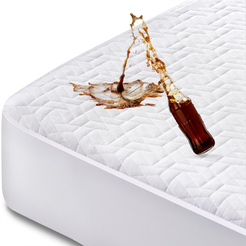 100% Waterproof Mattress Protector California King Size Cooling Bamboo Mattress Pad Cover Breathable Bed Cover 3D Air Fabric Smooth Soft Noiseless, 8''-21'' Deep Pocket 100% Waterproof Mattress Protector California King Size Cooling Bamboo Mattress Pad Cover Breathable Bed Cover 3D Air Fabric Smooth Soft Noiseless, 8''-21'' Deep Pocket