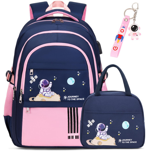 ACESAK Backpack for Girls - Girls Backpack Schoolbag for Girls Kids Children Teens Elementary Middle School Bags, Waterproof Lightweight Kids Bookbag Backpacks Casual Daypack with Lunch Bag Set