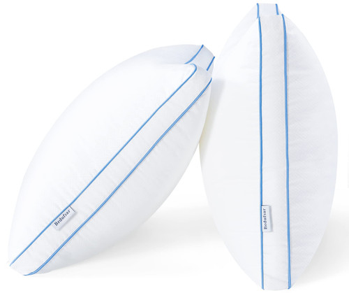 Bedufsar Bed Pillows for Sleeping, Standard Size Pillows Hotel Quality Set of 2, Firm and Supportive Gusseted Pillows for Side and Back Sleepers, Cooling Down Alternative Fluffy Soft Pillow (20x26 in) Bedufsar Bed Pillows for Sleeping, Standard Size Pillows Hotel Quality Set of 2, Firm and Supportive Gusseted Pillows for Side and Back Sleepers, Cooling Down Alternative Fluffy Soft Pillow (20x26 in)