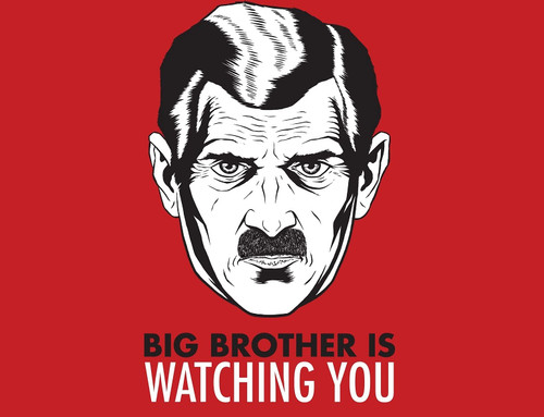 ConversationPrints BIG BROTHER IS WATCHING YOU GLOSSY POSTER PICTURE PHOTO 1984 movie funny lol (24"x36")