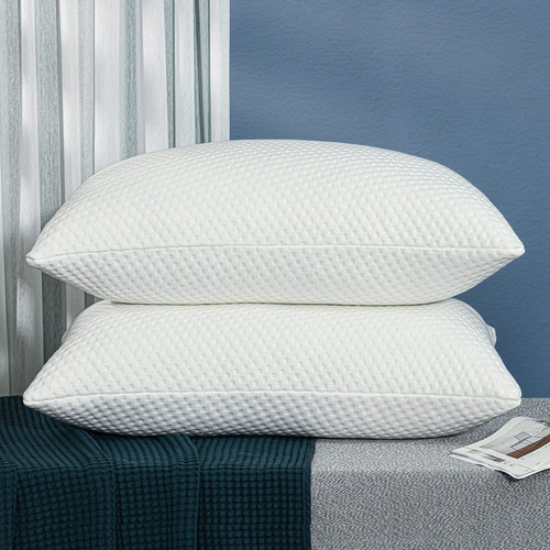 Molblly Queen Pillow Shredded Memory Foam Bed Queen Pillows for Sleeping 20x30 in, Adjustable Loft Bed Pillows with Washable Hypoallergenic Cover for Back and Side Sleeper Queen Size Pillows Set of 2 Molblly Queen Pillow Shredded Memory Foam Bed Queen Pillows for Sleeping 20x30 in, Adjustable Loft Bed Pillows with Washable Hypoallergenic Cover for Back and Side Sleeper Queen Size Pillows Set of 2