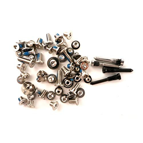 Doer Complete Full Screws Set with Extra Color Bottom Pentalobe Screws Replacement for iPhone X 5.8''