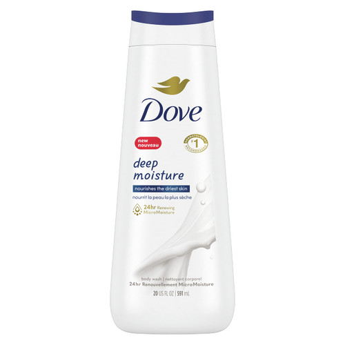 Dove Body Wash For Dry Skin Deep Moisture Moisturizing Skin Cleanser with 24hr Renewing MicroMoisture Nourishes The Driest Skin 20 oz Dove Body Wash For Dry Skin Deep Moisture Moisturizing Skin Cleanser with 24hr Renewing MicroMoisture Nourishes The Driest Skin 20 oz
