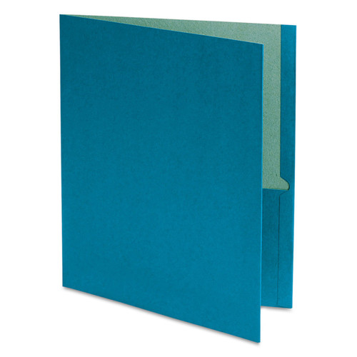Oxford 78502 Earthwise 100% Recycled Paper Twin-Pocket Portfolio Blue