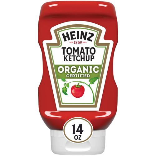 Heinz Organic Tomato Ketchup (14 oz Bottles, Pack of 6)