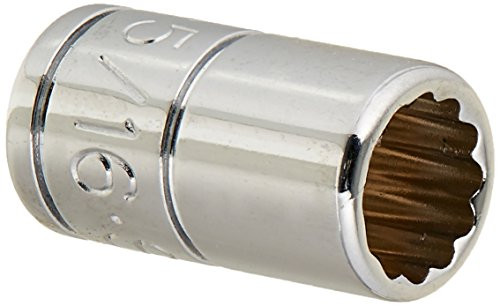 SK Hand Tool 43910 12 Point 1/4-Inch Drive Standard Socket, 5/16-Inch, Chrome