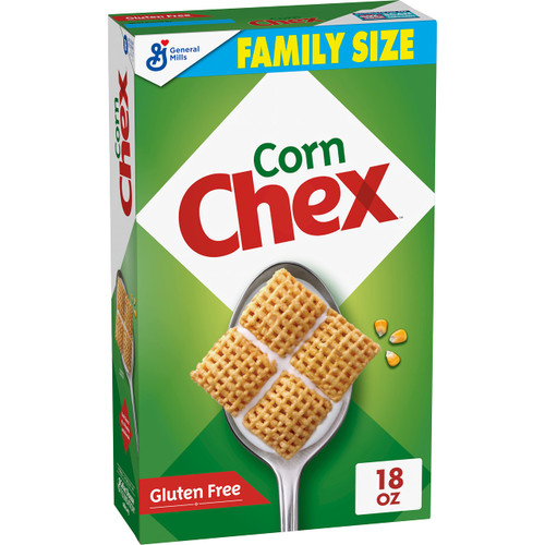 Chex Corn Gluten Free Breakfast Cereal, Made with Whole Grain, Homemade Chex Mix ingredient, Family Size, 18 OZ Chex Corn Gluten Free Breakfast Cereal, Made with Whole Grain, Homemade Chex Mix ingredient, Family Size, 18 OZ