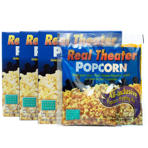 All in One Popcorn Packs - Wabash Valley Farms All Inclusive Popping Kits, Real Theatre Popcorn, Popcorn Kernels for Popcorn Machine, All in One Popcorn Kernels, Popcorn Kit, 3 Packs 5 Kits` All in One Popcorn Packs - Wabash Valley Farms All Inclusive Popping Kits, Real Theatre Popcorn, Popcorn Kernels for Popcorn Machine, All in One Popcorn Kernels, Popcorn Kit, 3 Packs 5 Kits`
