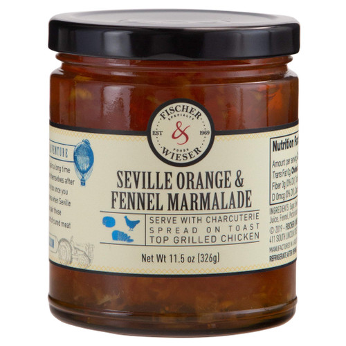 Fischer & Wieser Seville Orange & Fennel Marmalade, 11.5 Oz., Pack Of 2