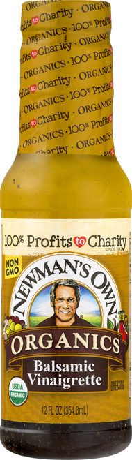 Newman's Own Organics Balsamic Vinaigrette Salad Dressing, 12-oz.