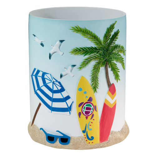 Avanti Linens - Wastebasket, Decorative Trash Can, Beach Inspired Home Decor (Surf Time Collection) Avanti Linens - Wastebasket, Decorative Trash Can, Beach Inspired Home Decor (Surf Time Collection)