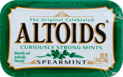 Altoids Spearmint Mints Single Pack, 1.76 Oz