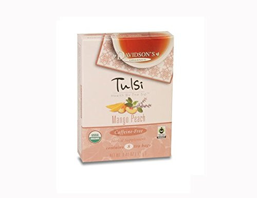 Davidson Organic Tea 2562 Tulsi Mango Peach Tea44; Box of 25 Tea Bags