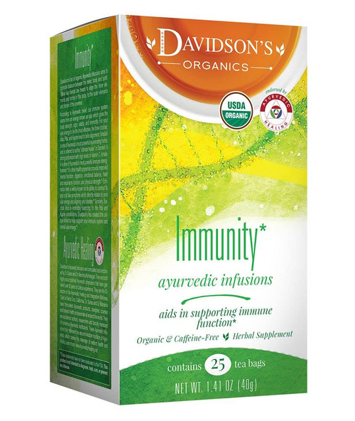 Davidson's Organics, Ayurvedic Infusions, Immunity, 25-count Tea Bags, Pack of 6 Davidson's Organics, Ayurvedic Infusions, Immunity, 25-count Tea Bags, Pack of 6