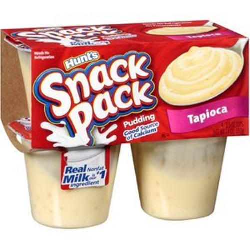 Hunt's Snack Packs Tapioca Pudding, 13 oz (Pack of 4) Hunt's Snack Packs Tapioca Pudding, 13 oz (Pack of 4)