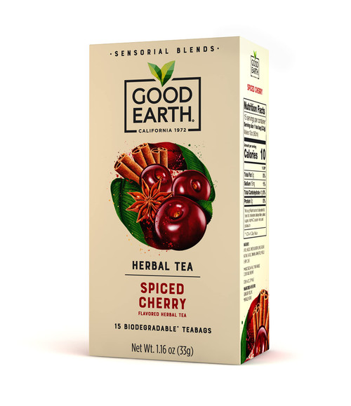 Good Earth Sensorials Spiced Cherry Herbal Tea 15 ct Box