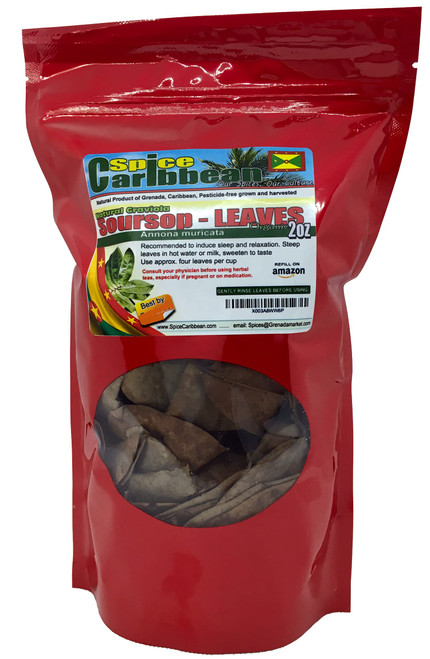 Sour SOP Organic Leaves - Product of Grenada