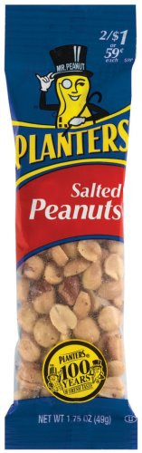 Planters Salted Peanuts, 1.75-Ounce Bags (Pack of 18)