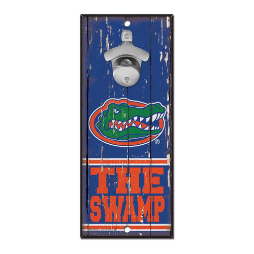 WinCraft NCAA Florida Gators Bottle Opener5x11 Wood Sign Bottle Opener, Team Colors, 5"x11" WinCraft NCAA Florida Gators Bottle Opener5x11 Wood Sign Bottle Opener, Team Colors, 5"x11"
