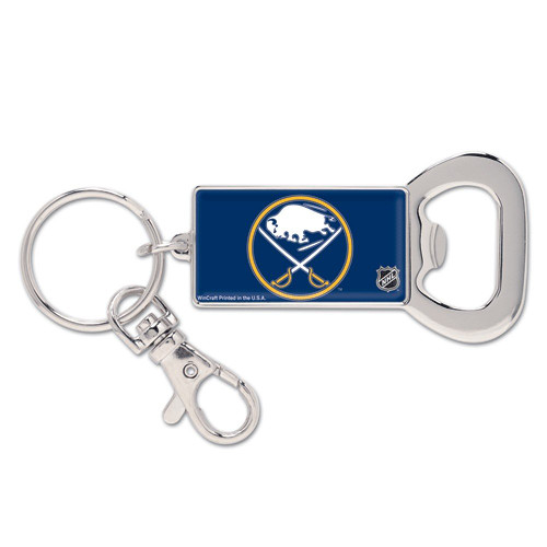 WinCraft NHL 56842010 Buffalo Sabres Key Ring Bottle Opener