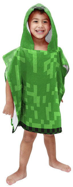 Jay Franco Minecraft Creeper Kids Bath/Pool/Beach Hooded Poncho - Super Soft & Absorbent Cotton Towel, Measures 22 x 22 Inches (Official Minecraft Product) Jay Franco Minecraft Creeper Kids Bath/Pool/Beach Hooded Poncho - Super Soft & Absorbent Cotton Towel, Measures 22 x 22 Inches (Official Minecraft Product)